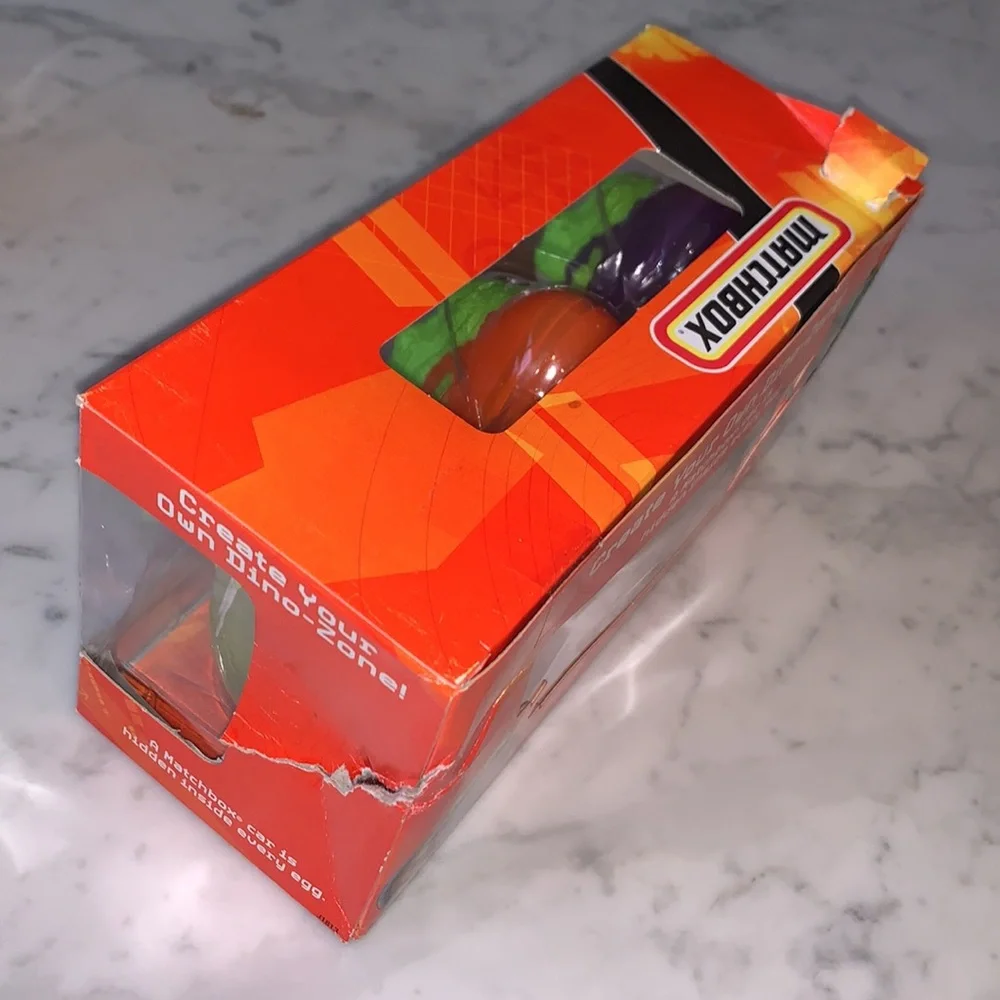 Matchbox Creature Cars with 3 Dino Eggs and 3 Die-Cast Cars, Bundle of 3
